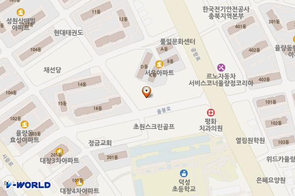 청주 홈마트청주점 위치 지도 — 충청북도 청주시 청원구 율봉로 131