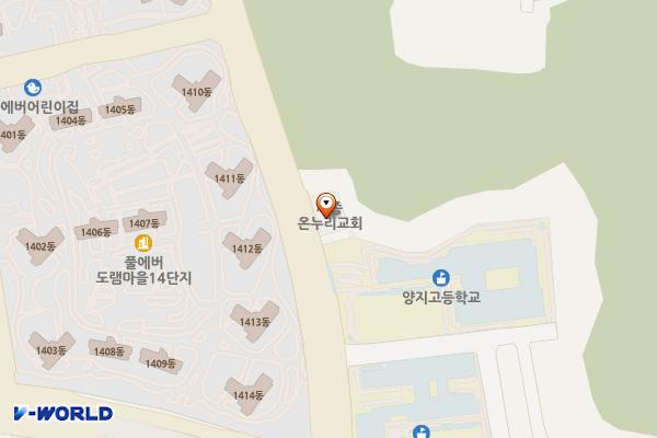 세종온누리교회 위치 지도 — 세종특별자치시 갈매로 526