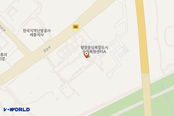 세종 수질복원센터/(앱결제) 위치 지도 — 세종특별자치시 금송로 612