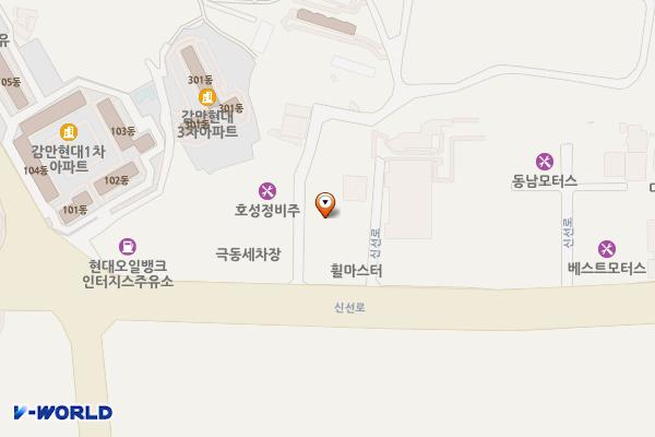 (주)와이에이치모터스엔오토파츠 위치 지도 — 부산광역시 남구 신선로 199-7