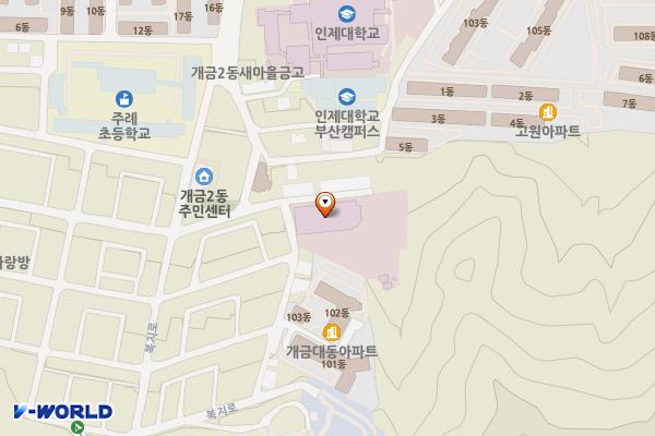 부산 백병원 급속충전소(스타코프) 위치 지도 — 부산광역시 부산진구 진사로83번길 81