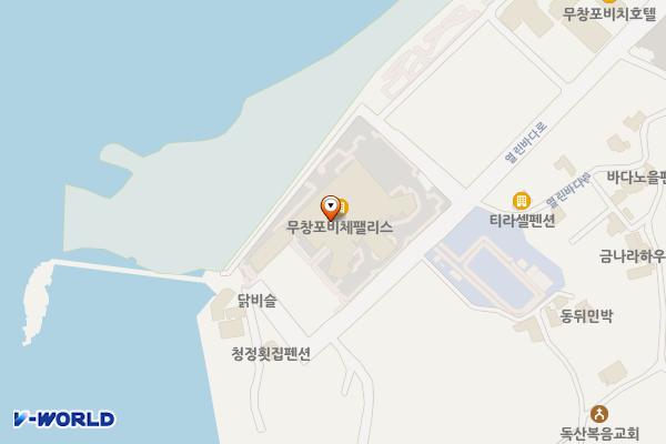 무창포해수욕장 제6주차장 위치 지도 — 충청남도 보령시 웅천읍 열린바다1길 78
