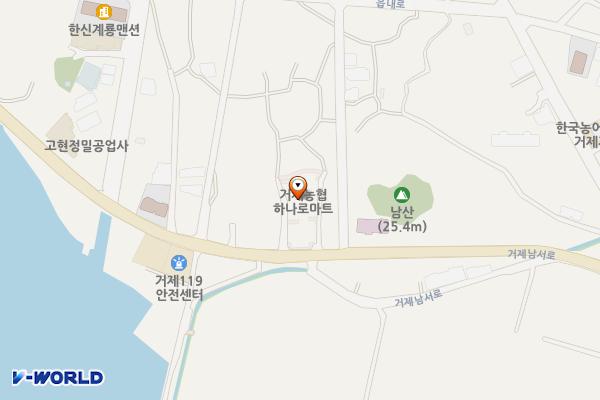 거제농협 하나로마트(비츠로) 위치 지도 — 경상남도 거제시 거제면 거제남서로 3418
