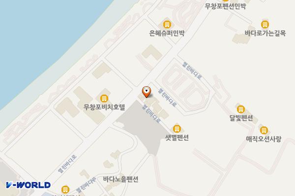 무창포해수욕장 제4주차장 위치 지도 — 충청남도 보령시 웅천읍 열린바다로 345-3