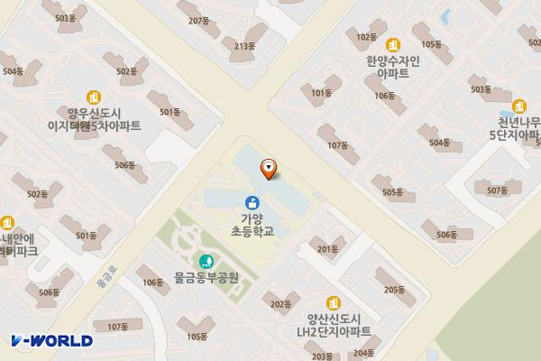 양산 가양초등학교 위치 지도 — 경상남도 양산시 물금읍 물금로 60 (물금리, 가양초등학교)
