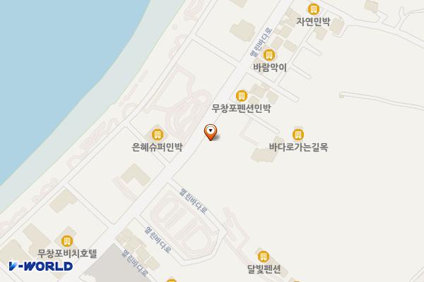 무창포해수욕장 제3주차장 위치 지도 — 충청남도 보령시 웅천읍 열린바다로 325
