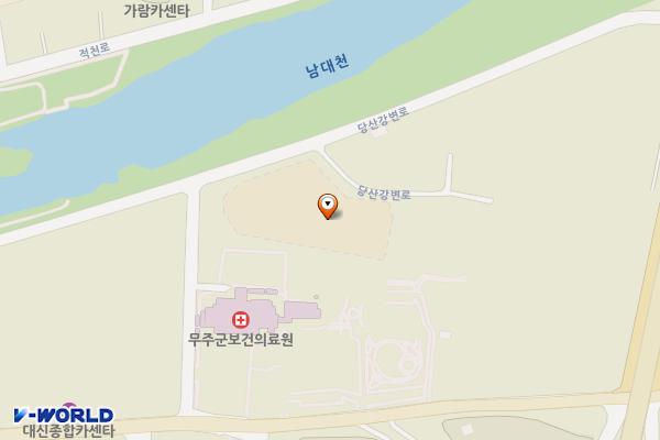 무주군립요양병원 위치 지도 — 전북특별자치도 무주군 무주읍 당산강변로 284