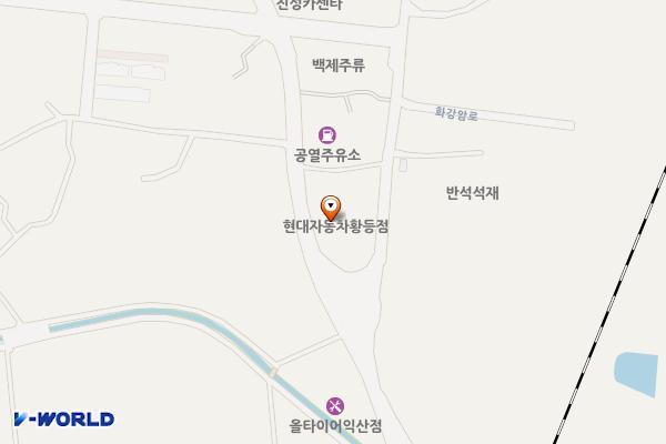 황등점현대자동차 위치 지도 — 전북특별자치도 익산시 황등면 황등로 14