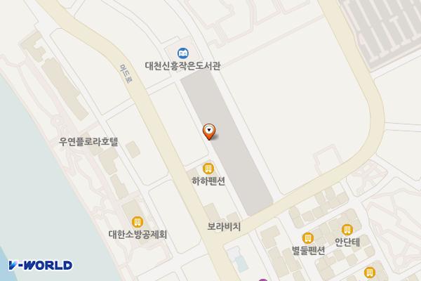 대천해수욕장 제5주차장 위치 지도 — 충청남도 보령시 고잠1길 70