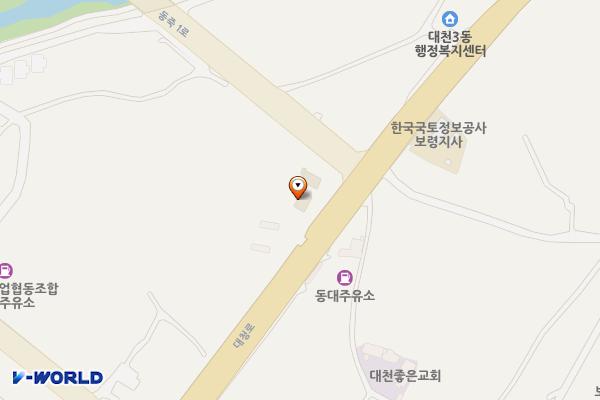 보령모텔 위치 지도 — 충청남도 보령시 대청로 145