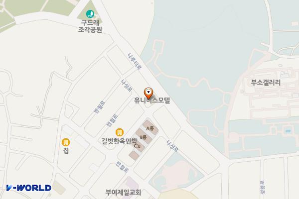 구드레119번길무인텔 위치 지도 — 충청남도 부여군 부여읍 나성로 119