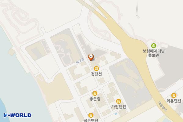 대천해수욕장 제3주차장 위치 지도 — 충청남도 보령시 머드로 186-21