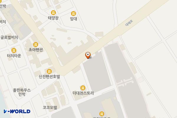 대천해수욕장 제1주차장 위치 지도 — 충청남도 보령시 대해로 869