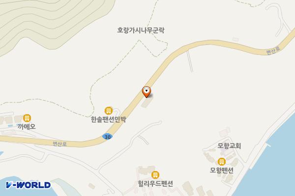 나무향기펜션 위치 지도 — 전북특별자치도 부안군 변산면 변산로 3590