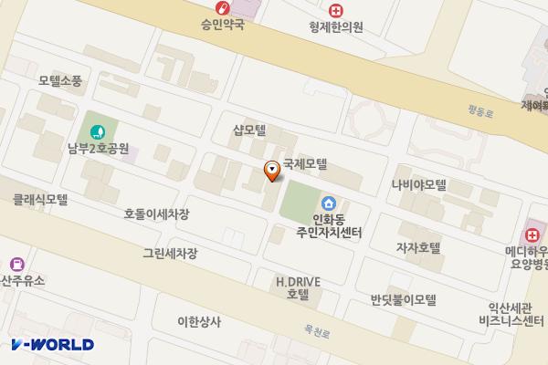 호텔넘버25 익산역점 위치 지도 — 전북특별자치도 익산시 인북로4길 34