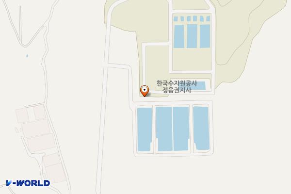 한국수자원공사 정읍권지사 위치 지도 — 전북특별자치도 정읍시 옹동면 태산로 2450