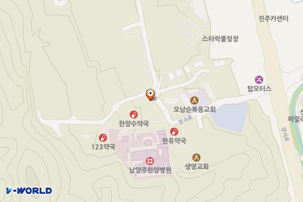 남양주한양병원 위치 지도 — 경기도 남양주시 오남읍 오남리 570 남양주한양병원