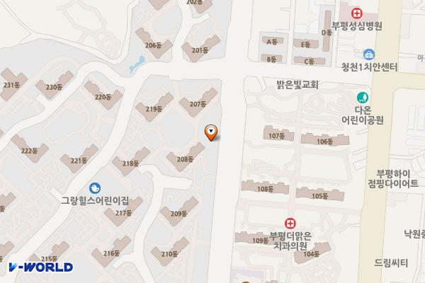 청천1동행정복지센터 위치 지도 — 인천광역시 부평구 산청로127번길 3