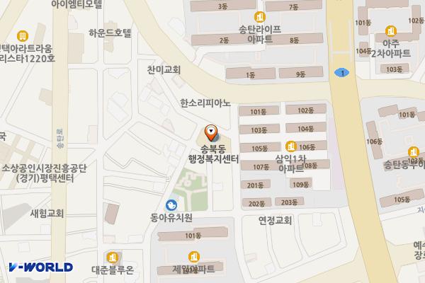 경기평택 송북동행정복지센터 위치 지도 — 경기도 평택시 지산2로 113