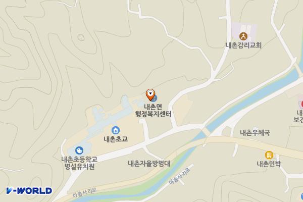 강원홍천 내촌면행정복지센터 위치 지도 — 강원특별자치도 홍천군 내촌면 내촌길 27