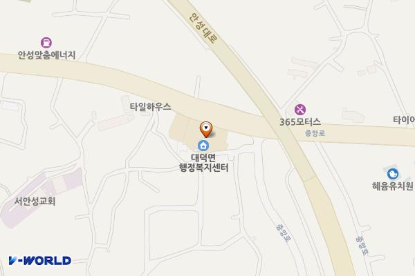 대덕면사무소 위치 지도 — 경기도 안성시 대덕면 중앙로 82
