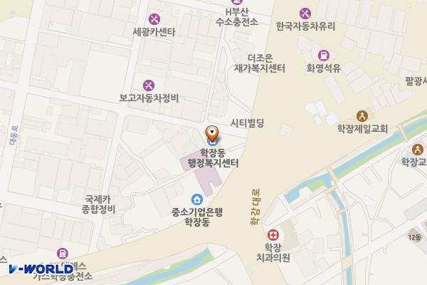 학장동행정복지센터 위치 지도 — 부산광역시 사상구 학감대로147번길 11