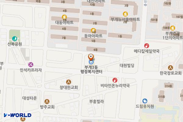 부개3동주민센터 위치 지도 — 인천광역시 부평구 길주남로 117