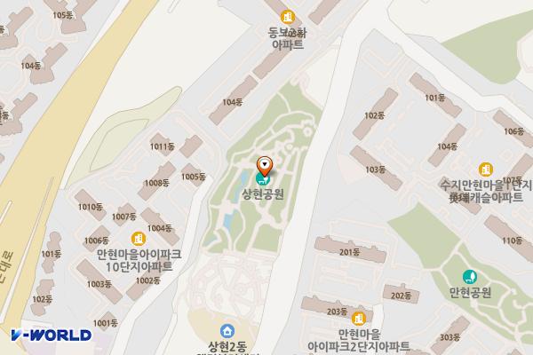 경기용인 상현2동행정복지센터 위치 지도 — 경기도 용인시 수지구 만현로 48