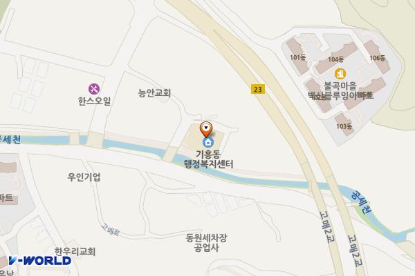 경기용인 기흥동행정복지센터 위치 지도 — 경기도 용인시 기흥구 고매로43번길 12-14