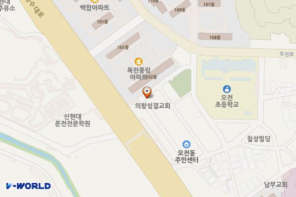 찬우물1길 노상주차장 위치 지도 — 경기도 의왕시 찬우물1길 32