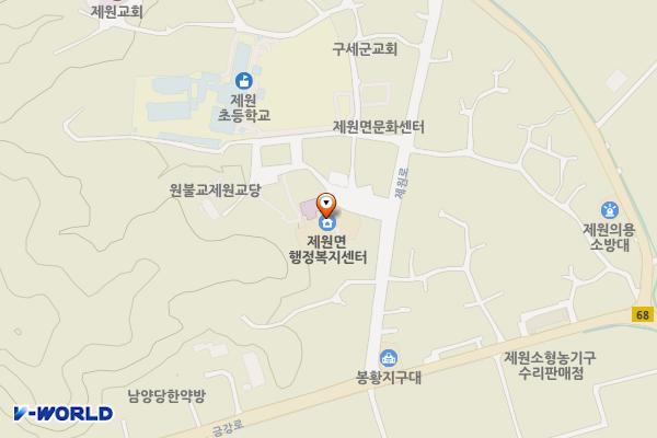 제원면사무소 위치 지도 — 충청남도 금산군 제원면 제원3길 3