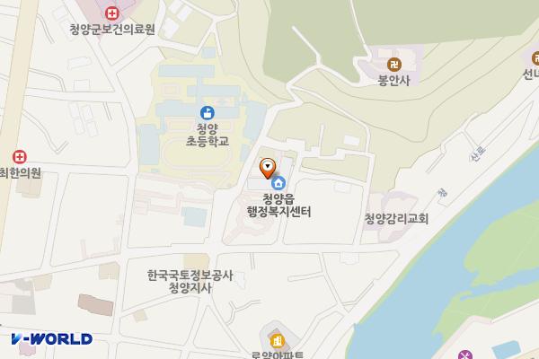 충남청양 청양읍사무소 위치 지도 — 충청남도 청양군 청양읍 칠갑산로9길 32