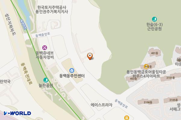경기용인 동백동주민센터 위치 지도 — 경기도 용인시 기흥구 동백중앙로 214