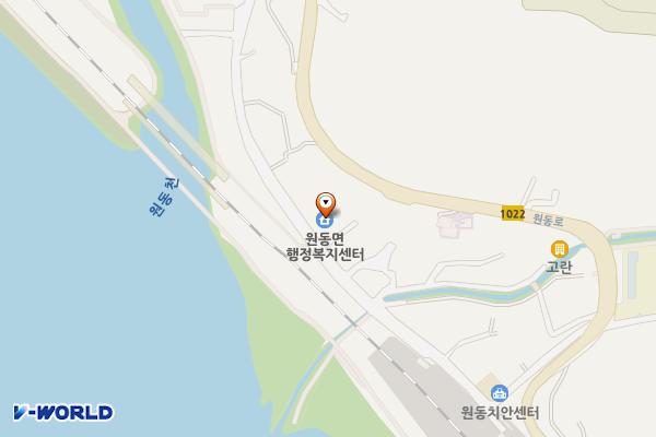 원동면사무소 위치 지도 — 경상남도 양산시 원동면 원동마을길 36