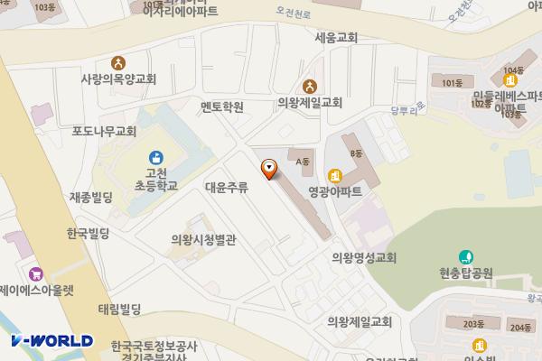 사그내4길 노상주차장 위치 지도 — 경기도 의왕시 고천동 269