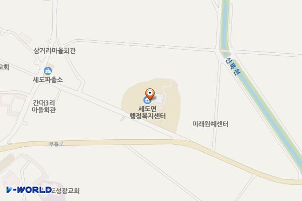부여세도면사무소 위치 지도 — 충청남도 부여군 세도면 세도중앙로 8