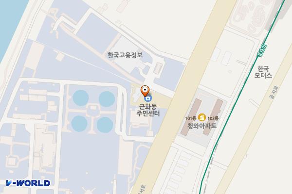 강원춘천 근화동행정복지센터 위치 지도 — 강원특별자치도 춘천시 영서로 2487