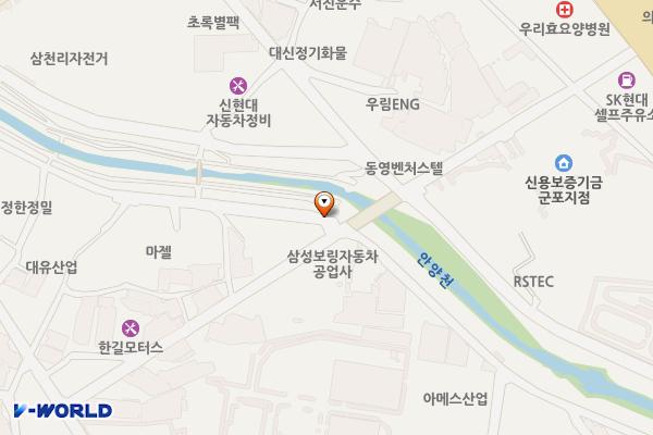 맑은내1길 노상주차장 위치 지도 — 경기도 의왕시 고천동 478-5