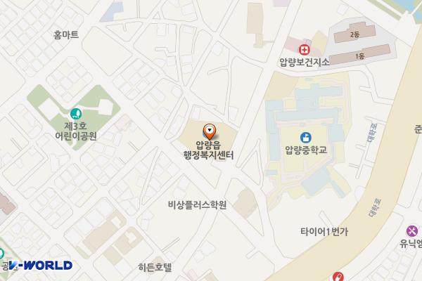 경북경산 압량면행정복지센터 위치 지도 — 경상북도 경산시 압량읍 부적길 35