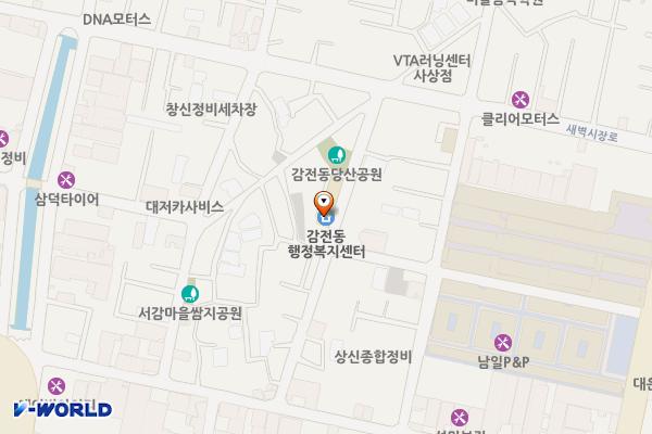 감전동주민센터 위치 지도 — 부산광역시 사상구 새벽시장로56번길 20