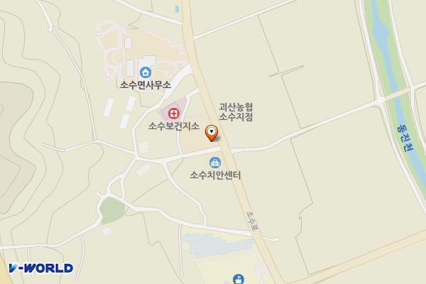 소수면사무소 위치 지도 — 충청북도 괴산군 소수면 소수로6길 27