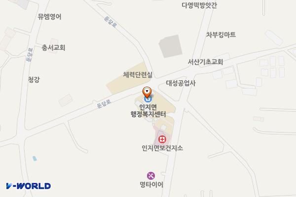 충남서산 인지면행정복지센터 위치 지도 — 충청남도 서산시 인지면 무학로 1677