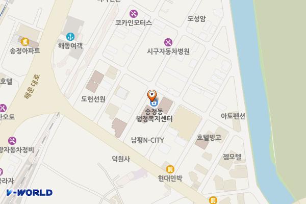 송정동주민센터 위치 지도 — 부산광역시 해운대구 송정중앙로21번길 20