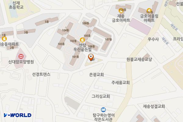 재송2동주민센터 위치 지도 — 부산광역시 해운대구 재반로125번길 26