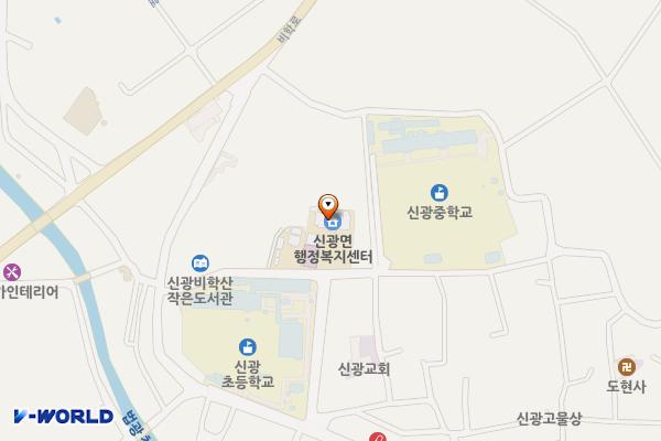 신광면행정복지센터 위치 지도 — 경상북도 포항시 북구 신광면 토성길37번길 13