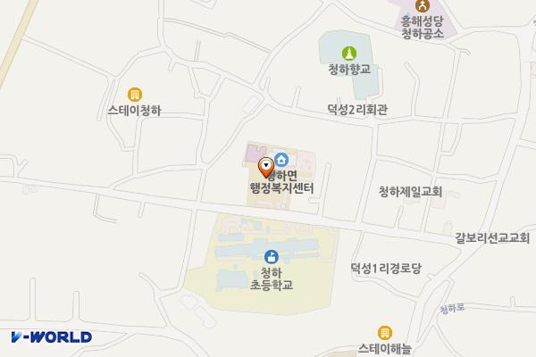 청하면행정복지센터 위치 지도 — 경상북도 포항시 북구 청하면 청하로217번길 22