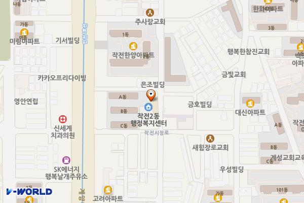 인천계양 작전2동행정복지센터 위치 지도 — 인천광역시 계양구 봉오대로677번길 23