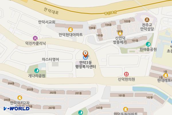 만덕3동주민센터 위치 지도 — 부산광역시 북구 만덕3로 52