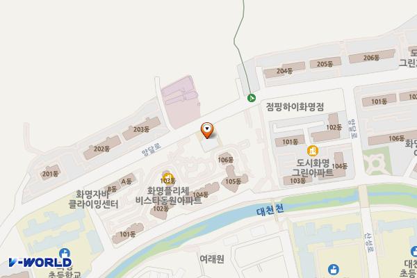 화명2동주민센터 위치 지도 — 부산광역시 북구 양달로 58
