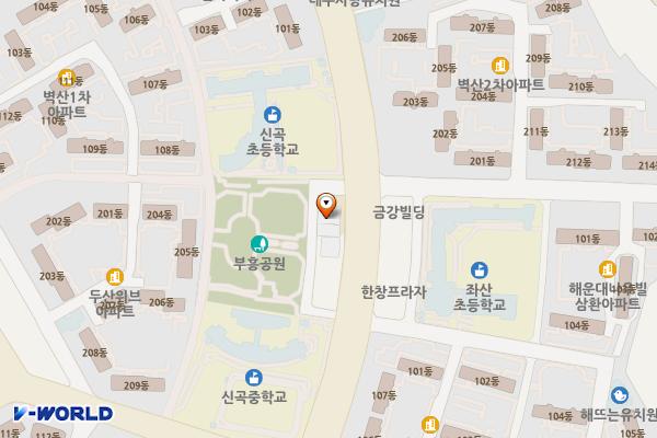 부산해운대 좌2동주민센터 위치 지도 — 부산광역시 해운대구 좌동순환로 302